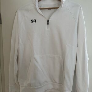 Under Armour White Quarter-Zip Hoodie